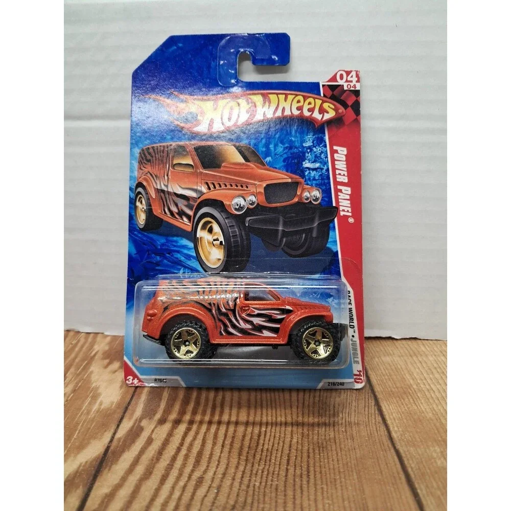 2010 Hot Wheels Race World:Jungle 4/4, Power Panel, Orange, Collector #216/240